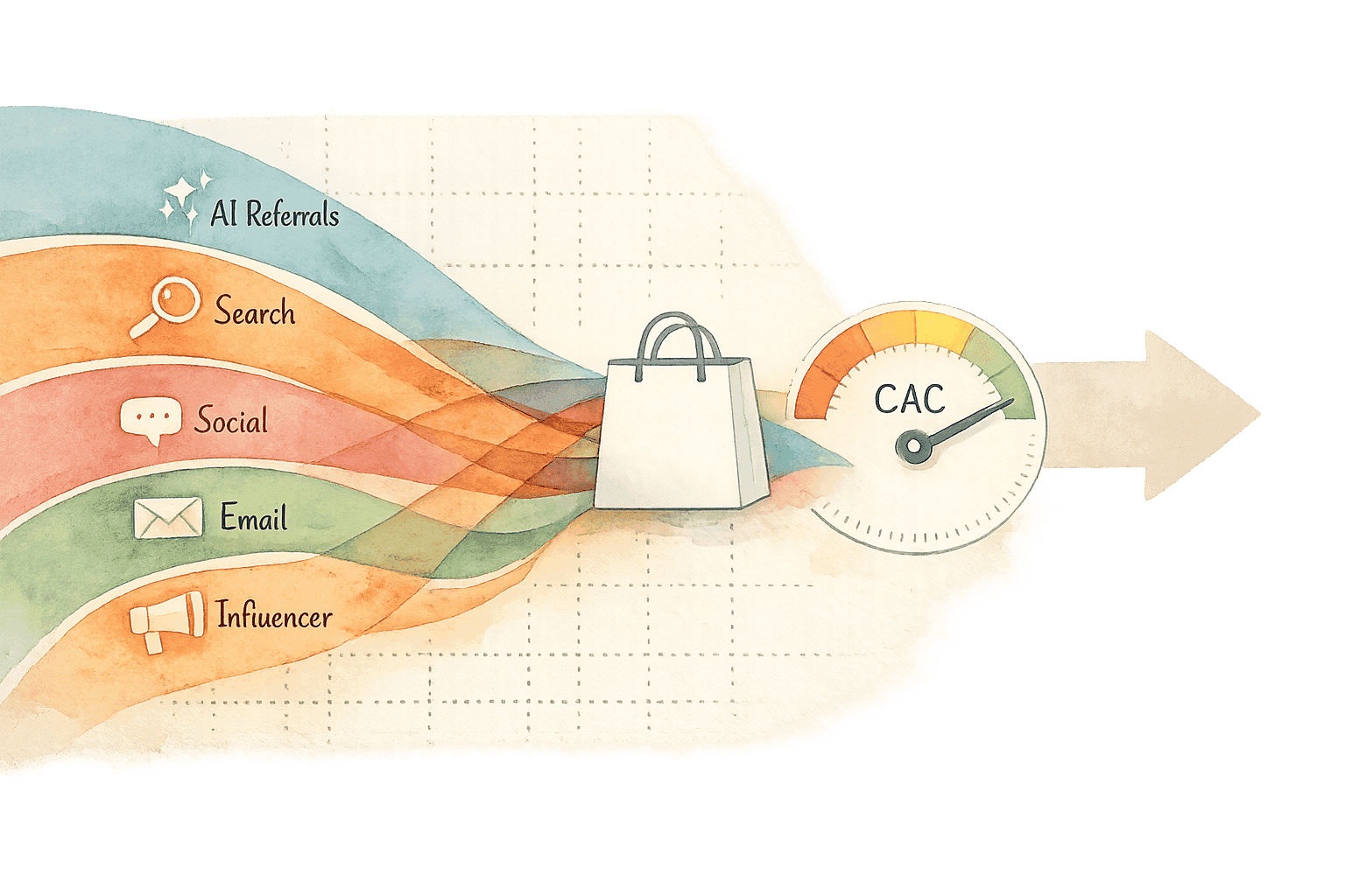 Why Shopify's AI Traffic Growth Breaks Traditional Attribution Models (And How to Fix Your CAC Calculation)