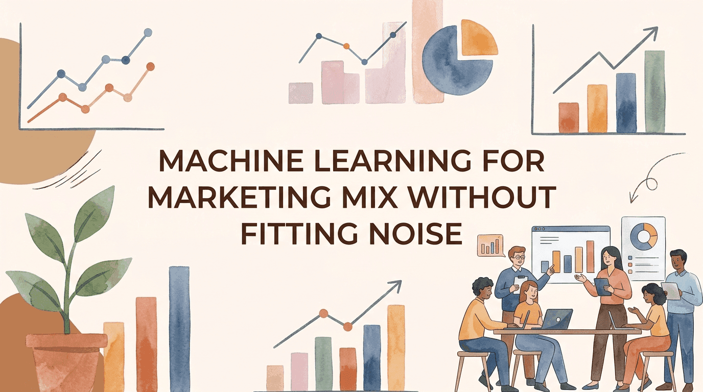 Machine Learning for Marketing Mix Without Fitting Noise