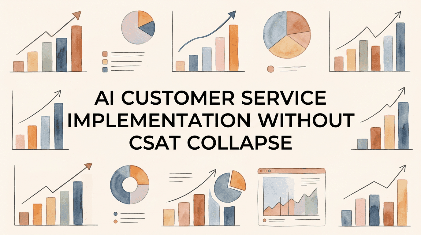 AI Customer Service Implementation Without CSAT Collapse